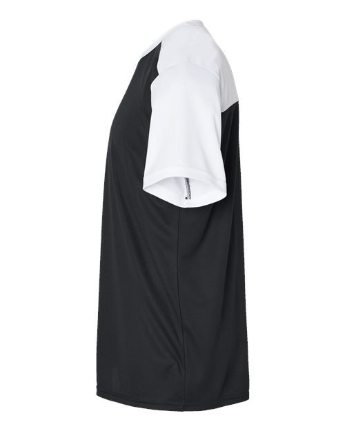 Alleson Athletic 532CJ Crewneck Baseball Jersey #color_Black/ White