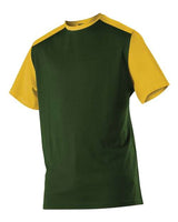 Alleson Athletic 532CJ Crewneck Baseball Jersey #color_Forest/ Gold