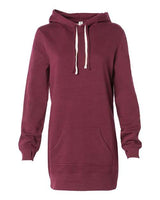 Independent Trading Co. PRM65DRS Women’s Special Blend Hooded Sweatshirt Dress #color_Maroon