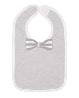 Rabbit Skins R1002 Infant Baby Rib Bow Tie Bib #color_HT/ WH/ HT WH ST