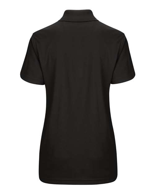 Red Kap SK97 Women's Short Sleeve Performance Knit Pocketless Core Polo #color_Black