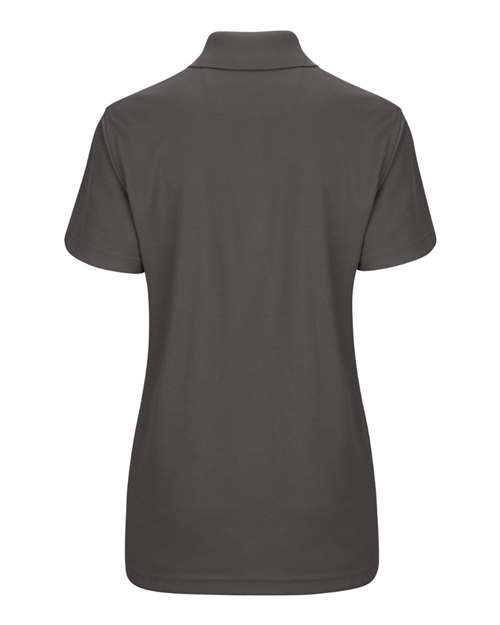 Red Kap SK97 Women's Short Sleeve Performance Knit Pocketless Core Polo #color_Charcoal