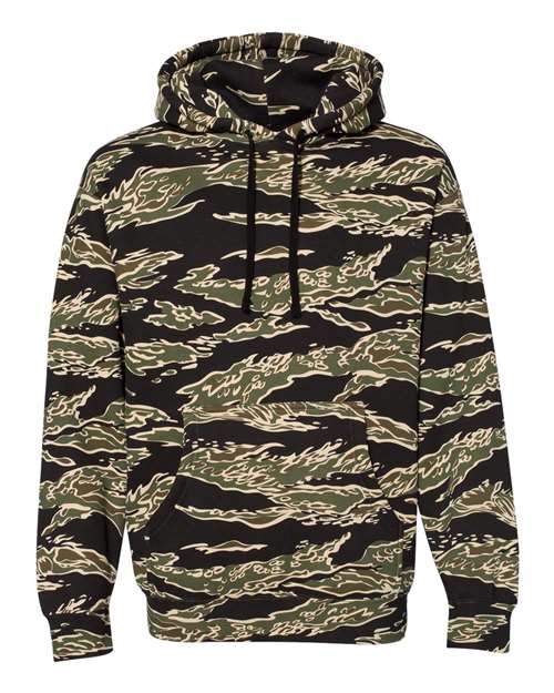 Independent Trading Co. IND4000 Heavyweight Hooded Sweatshirt #color_Tiger Camo