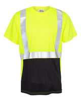 Kishigo 9162 Black Bottom Class 2 T-Shirt #color_Lime