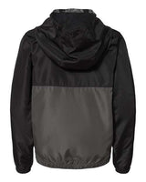 Independent Trading Co. EXP24YWZ Youth Lightweight Windbreaker Full-Zip Jacket #color_Black/ Graphite