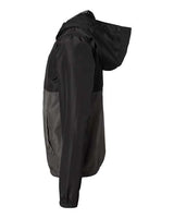 Independent Trading Co. EXP24YWZ Youth Lightweight Windbreaker Full-Zip Jacket #color_Black/ Graphite