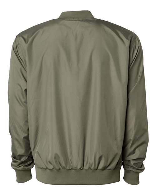 Independent Trading Co. EXP52BMR Lightweight Bomber Jacket #color_Army