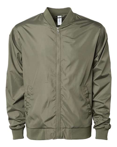 Independent Trading Co. EXP52BMR Lightweight Bomber Jacket #color_Army