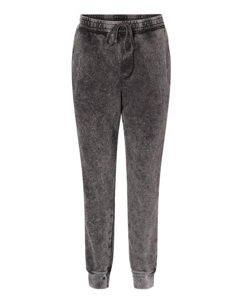 Independent Trading Co. PRM50PTMW Mineral Wash Fleece Pants #color_Black