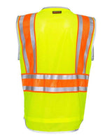 Kishigo 1543-1544 Premium Brilliant Series Ultimate Reflective Vest #color_Lime