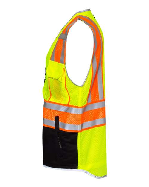 Kishigo 1543-1544 Premium Brilliant Series Ultimate Reflective Vest #color_Lime