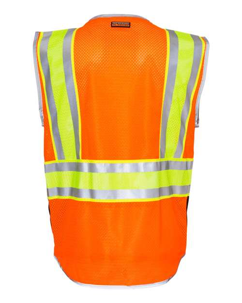 Kishigo 1543-1544 Premium Brilliant Series Ultimate Reflective Vest #color_Orange