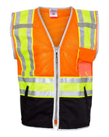 Kishigo 1543-1544 Premium Brilliant Series Ultimate Reflective Vest #color_Orange