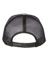 Richardson 112FP Five-Panel Trucker Cap #color_Heather Grey/ Black