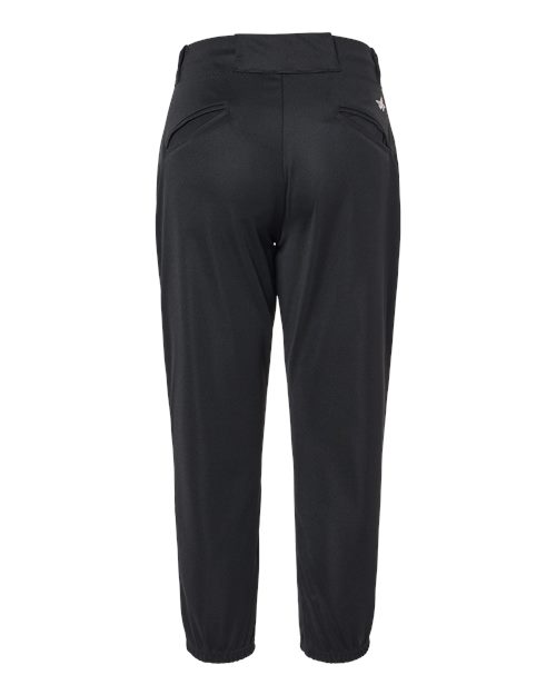 Alleson Athletic 605PBW Women's Belt Loop Fast-Pitch Pants #color_Black