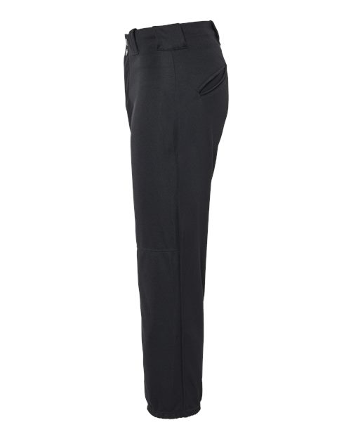 Alleson Athletic 605PBW Women's Belt Loop Fast-Pitch Pants #color_Black