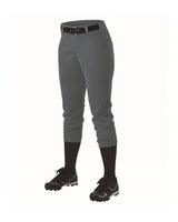 Alleson Athletic 605PBW Women's Belt Loop Fast-Pitch Pants #color_Charcoal