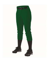 Alleson Athletic 605PBW Women's Belt Loop Fast-Pitch Pants #color_Forest