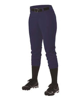 Alleson Athletic 605PBW Women's Belt Loop Fast-Pitch Pants #color_Navy