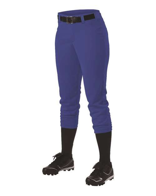 Alleson Athletic 605PBW Women's Belt Loop Fast-Pitch Pants #color_Royal