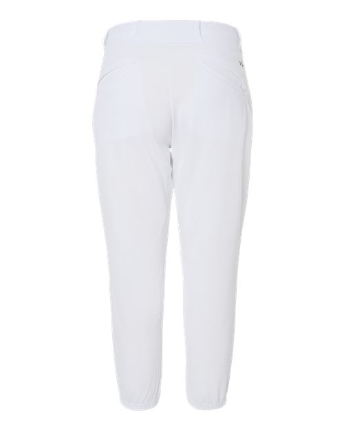 Alleson Athletic 605PBW Women's Belt Loop Fast-Pitch Pants #color_White