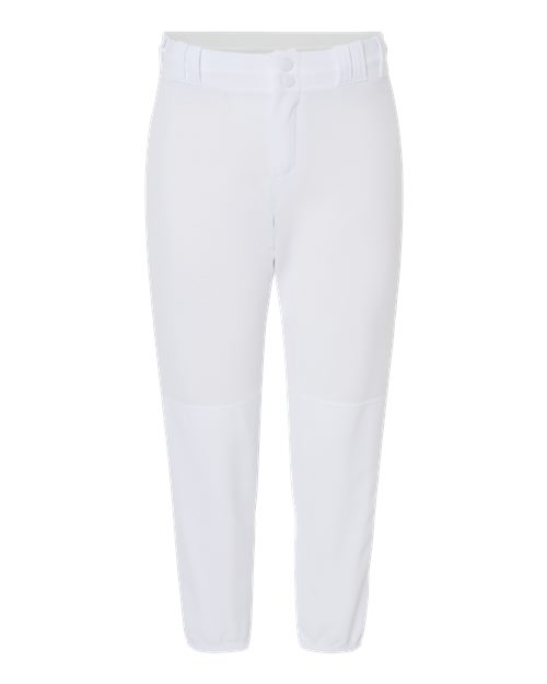 Alleson Athletic 605PBW Women's Belt Loop Fast-Pitch Pants #color_White