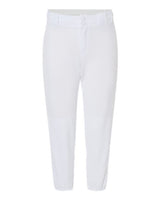 Alleson Athletic 605PBW Women's Belt Loop Fast-Pitch Pants #color_White