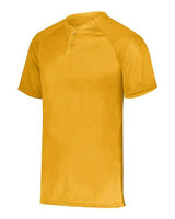 Augusta Sportswear AG1565 Adult Attain 2-Button Baseball Jersey #color_GOLD