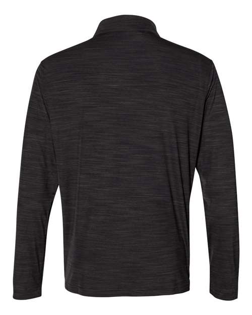 Adidas A475 Lightweight Mélange Quarter-Zip Pullover #color_Black Melange