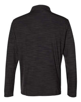 Adidas A475 Lightweight Mélange Quarter-Zip Pullover #color_Black Melange