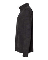 Adidas A475 Lightweight Mélange Quarter-Zip Pullover #color_Black Melange