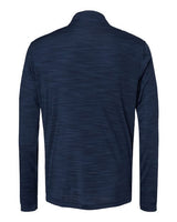 Adidas A475 Lightweight Mélange Quarter-Zip Pullover #color_Collegiate Navy Melange