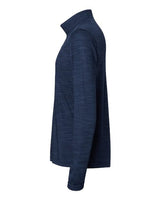 Adidas A475 Lightweight Mélange Quarter-Zip Pullover #color_Collegiate Navy Melange