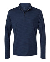 Adidas A475 Lightweight Mélange Quarter-Zip Pullover #color_Collegiate Navy Melange