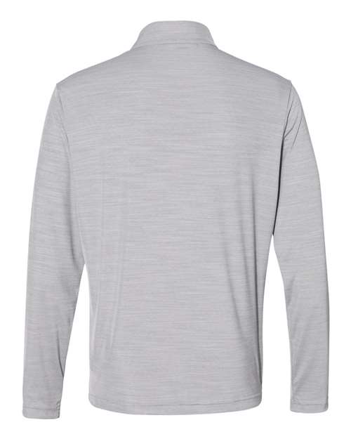 Adidas A475 Lightweight Mélange Quarter-Zip Pullover #color_Mid Grey Melange