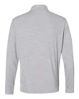 Adidas A475 Lightweight Mélange Quarter-Zip Pullover #color_Mid Grey Melange