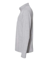 Adidas A475 Lightweight Mélange Quarter-Zip Pullover #color_Mid Grey Melange
