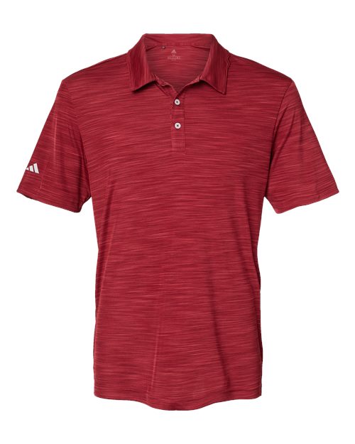 Adidas A402 Mélange Polo #color_Collegiate Burgundy Melange