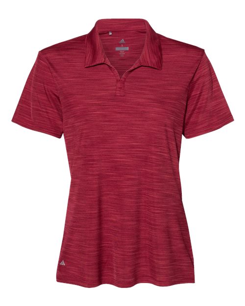 Adidas A403 Women's Mélange Polo #color_Collegiate Burgundy Melange