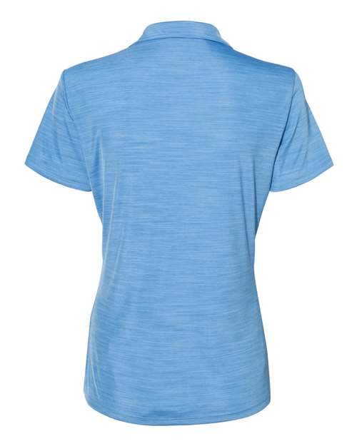 Adidas A403 Women's Mélange Polo #color_Lucky Blue Melange