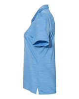 Adidas A403 Women's Mélange Polo #color_Lucky Blue Melange