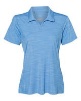 Adidas A403 Women's Mélange Polo #color_Lucky Blue Melange