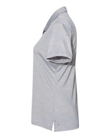 Adidas A403 Women's Mélange Polo #color_Mid Grey Melange