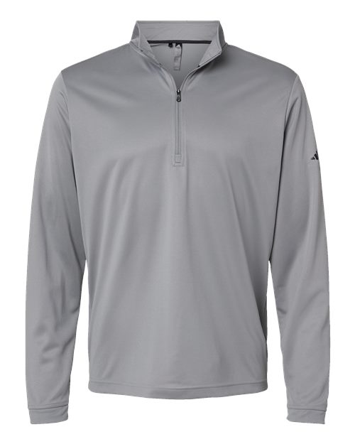 Adidas A401 Lightweight Quarter-Zip Pullover #color_Grey Three