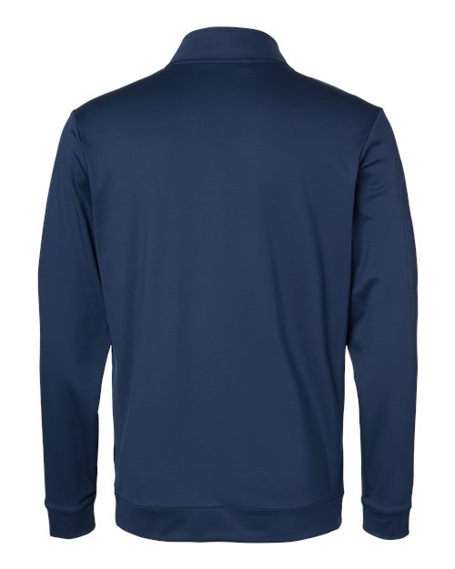 Adidas A295 Performance Textured Quarter-Zip Pullover #color_Collegiate Navy