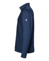 Adidas A295 Performance Textured Quarter-Zip Pullover #color_Collegiate Navy
