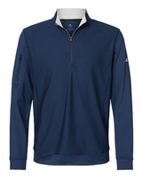 Adidas A295 Performance Textured Quarter-Zip Pullover #color_Collegiate Navy