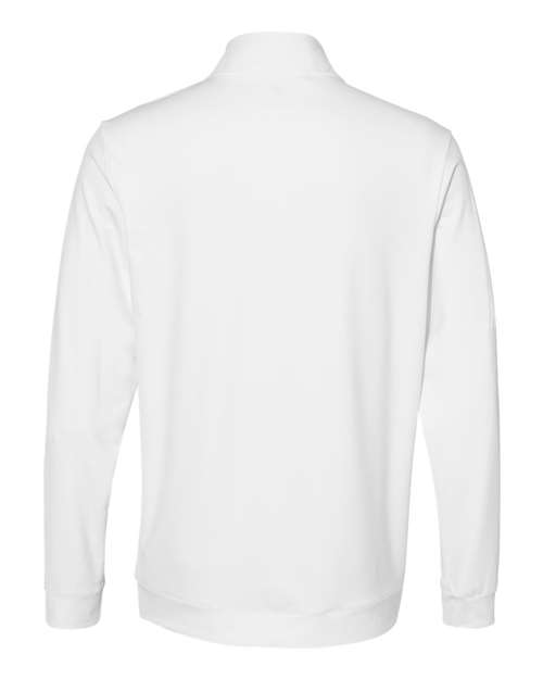 Adidas A295 Performance Textured Quarter-Zip Pullover #color_White