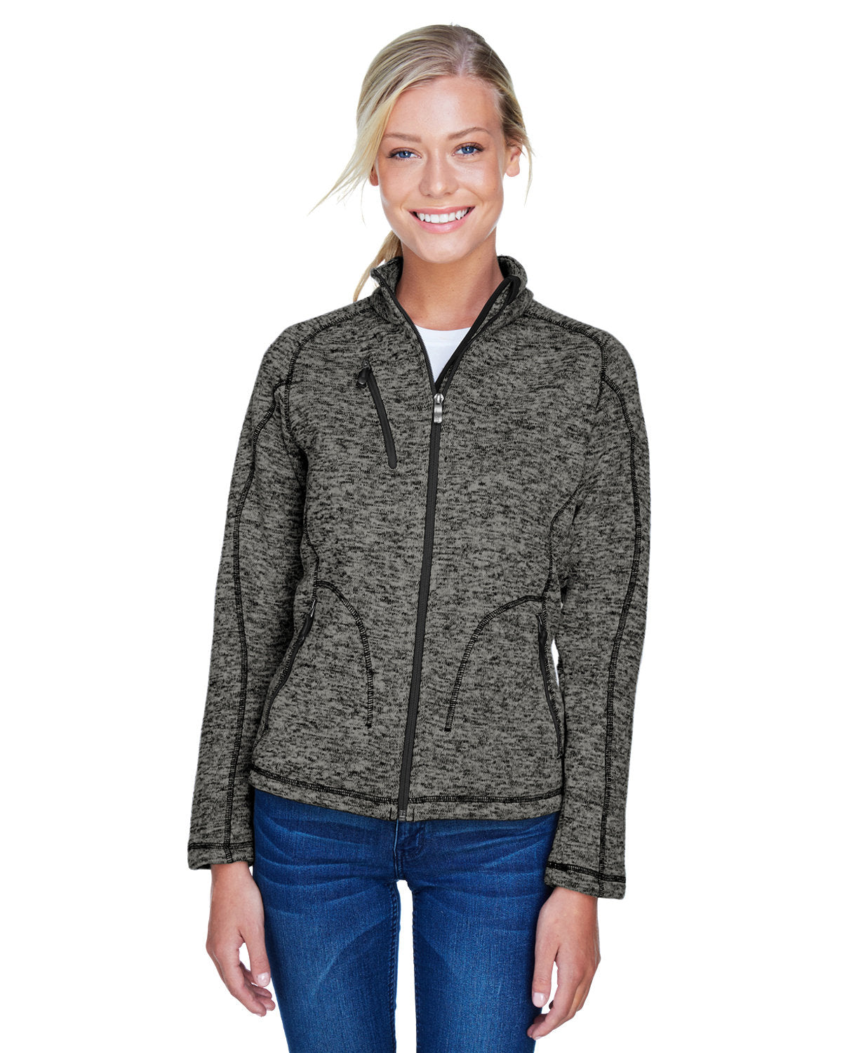 North End 78669 Ladies' Peak Sweater Fleece Jacket