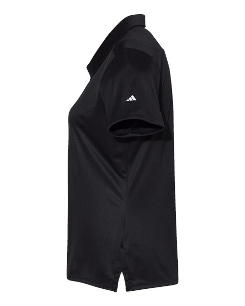 Adidas A325 Women's 3-Stripes Shoulder Polo #color_Black/ White
